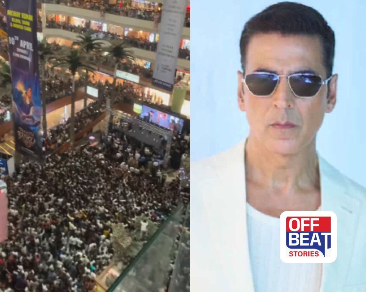 અક્ષય કુમારને જોવા ભીડ બેકાબૂ