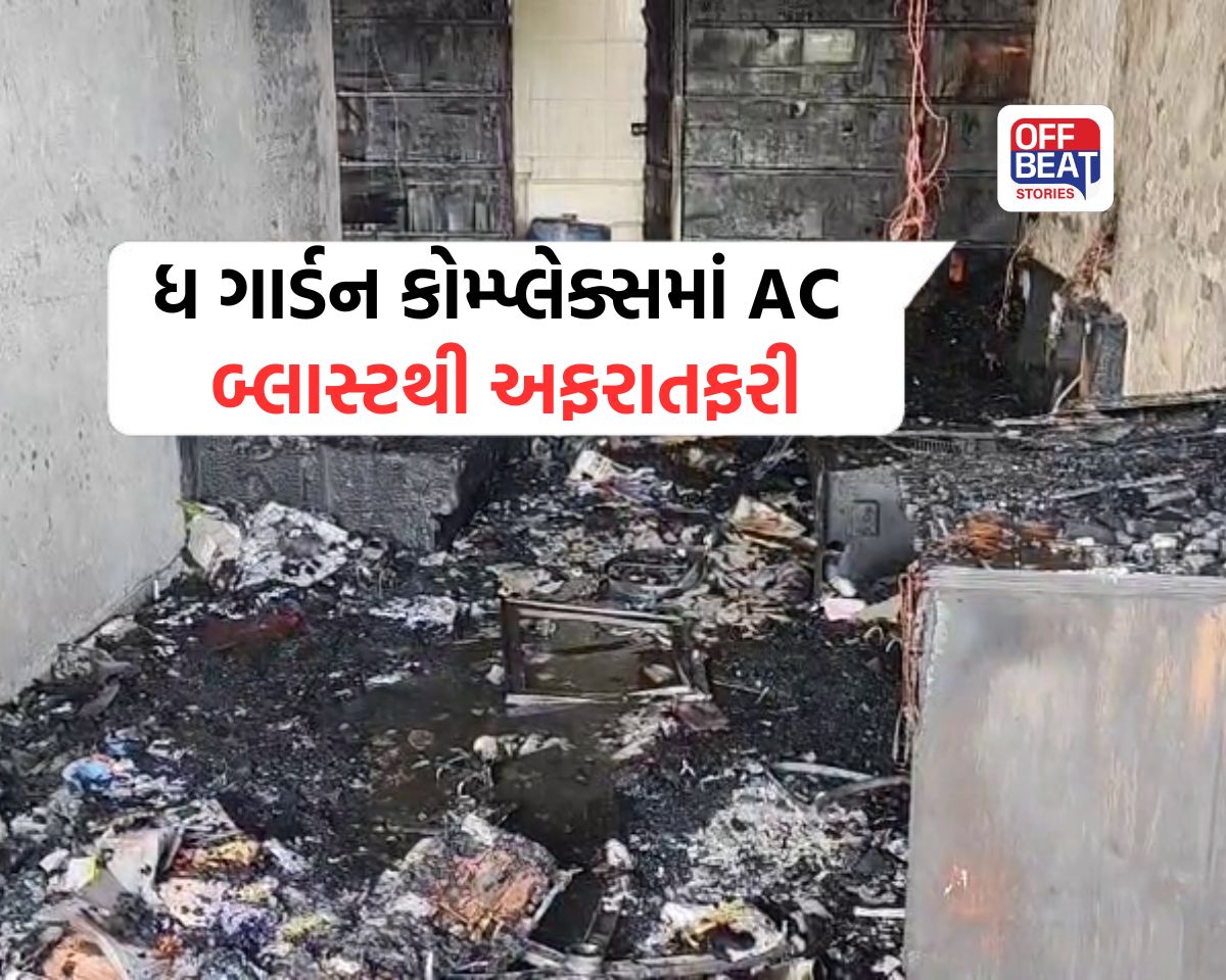 ACમાં શોર્ટ સર્કિટ બાદ જોરદાર બ્લાસ્ટ