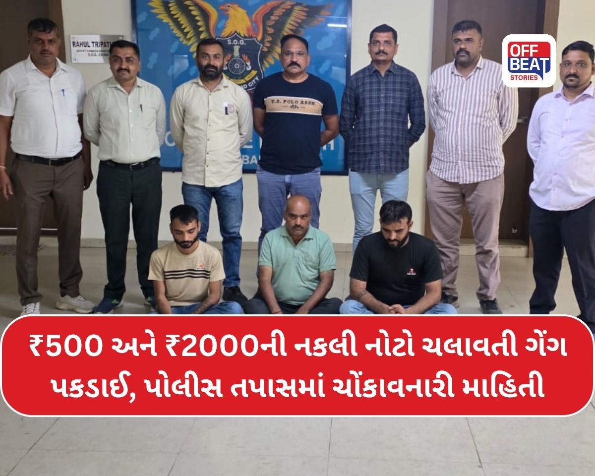 અમદાવાદમાં નકલી ચલણી નોટોના મોટા રેકેટનો પર્દાફાશ