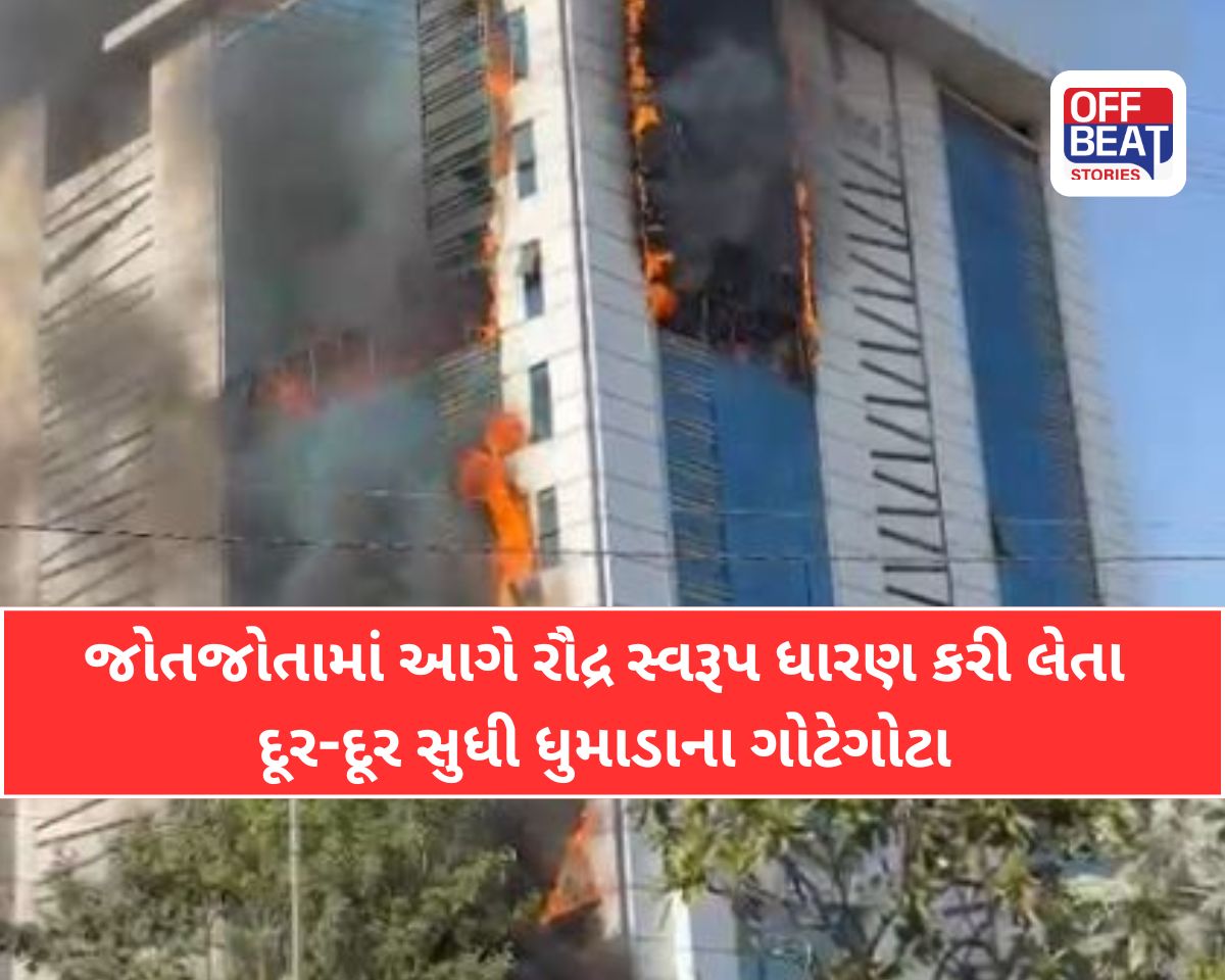 વડોદરાના ગોત્રીના ‘ઇસ્કોન એટ્રિયા’માં ભીષણ આગથી અફરાતફરી
