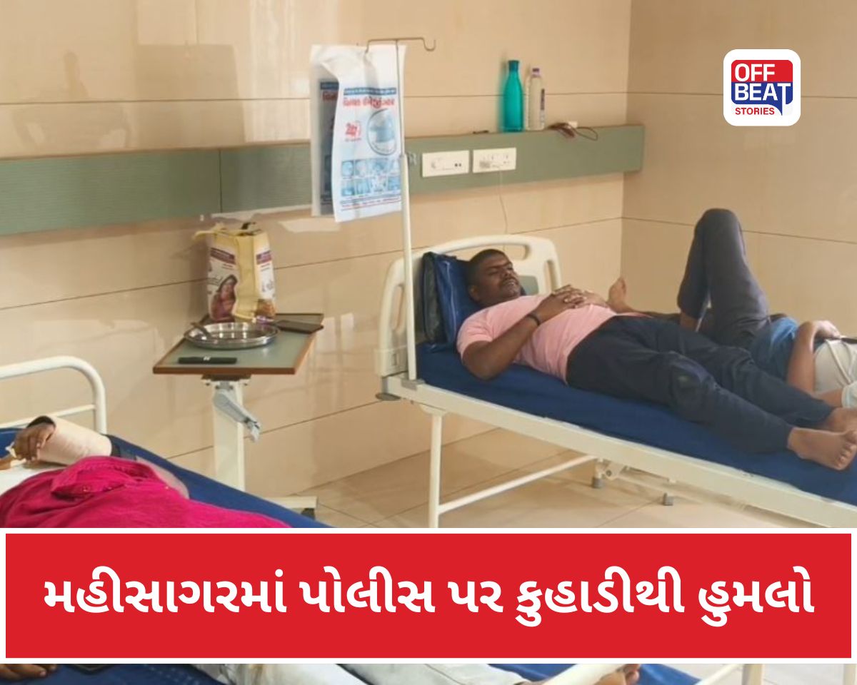 મહીસાગરમાં પોલીસ પર કુહાડીથી હુમલો