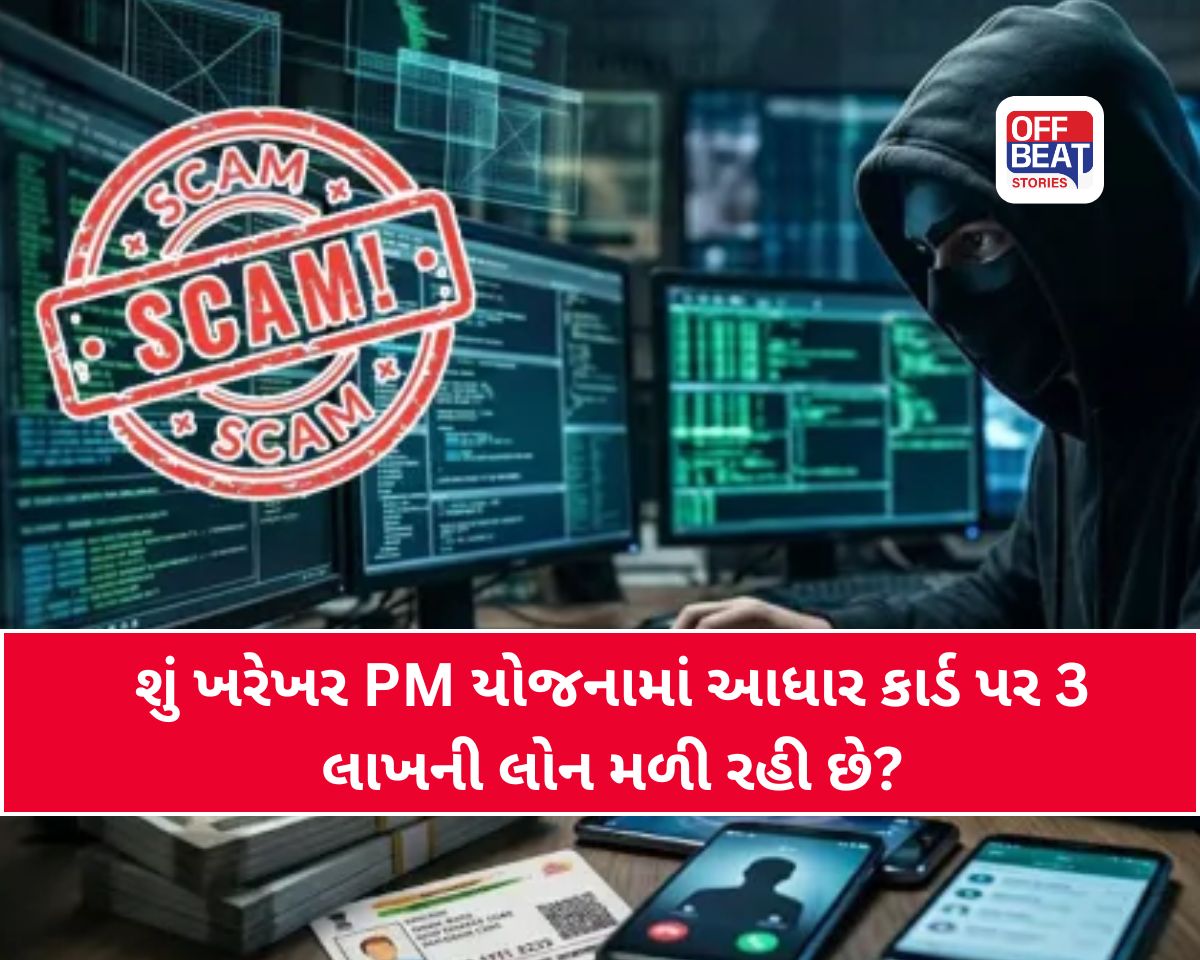 શું ખરેખર PM યોજનામાં આધાર કાર્ડ પર 3 લાખની લોન મળી રહી છે?