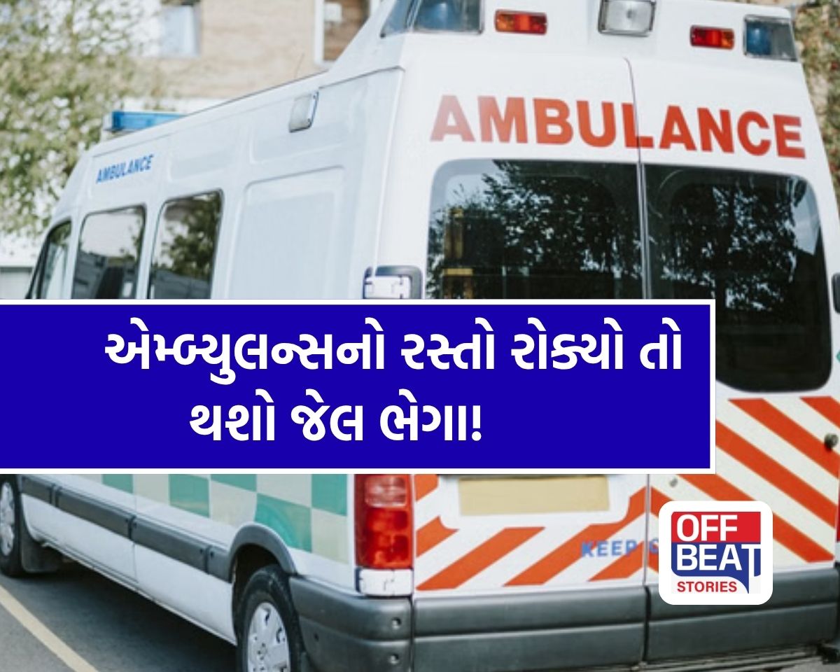 એમ્બ્યુલન્સને રસ્તો ન આપવો પડશે ભારે!