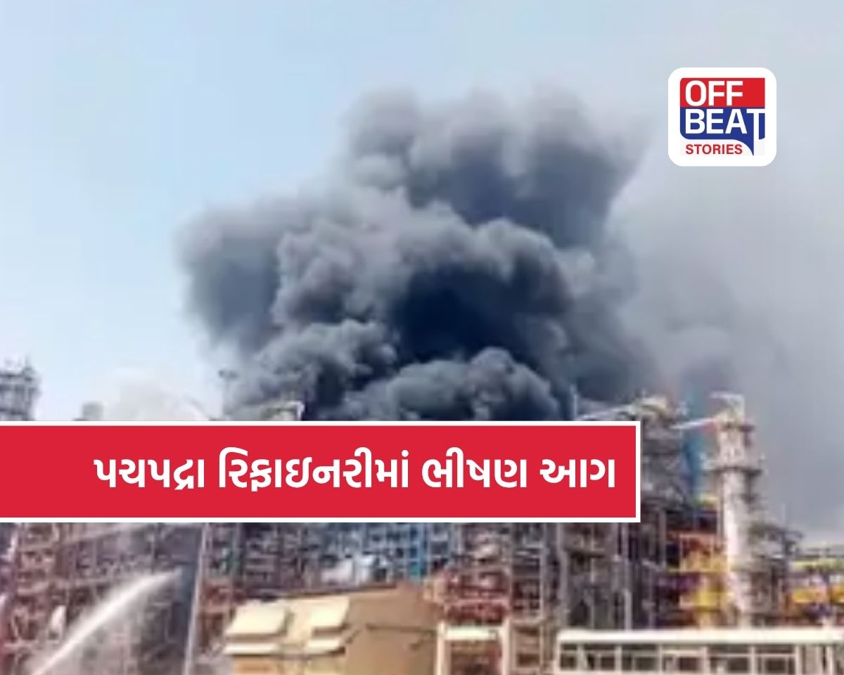 PM મોદીના આગમન પહેલાં જ પચપદ્રા રિફાઇનરીમાં ભીષણ આગ