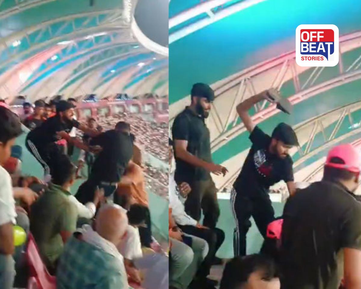 લખનઉ સ્ટેડિયમમાં ફેન્સ વચ્ચે થઈ "બાકાજીકી"