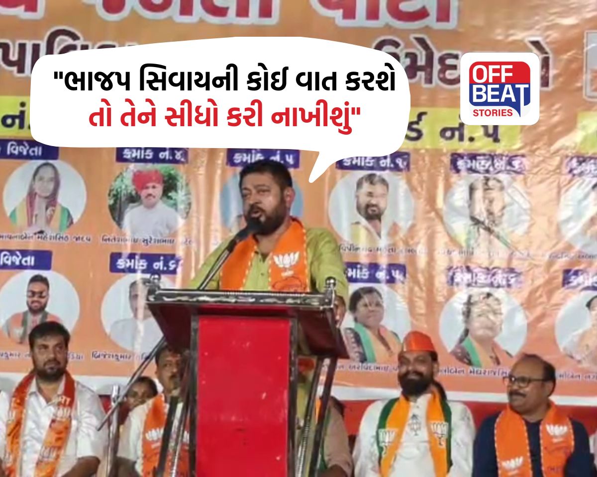 "ભાજપ સિવાયની કોઈ વાત કરશે તો તેને સીધો કરી નાખીશું"