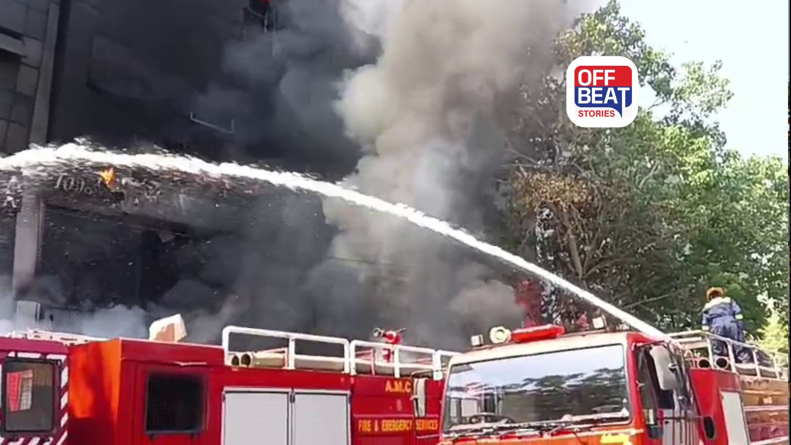 અમદાવાદના પોશ વિસ્તારમાં લાગી ભીષણ આગ