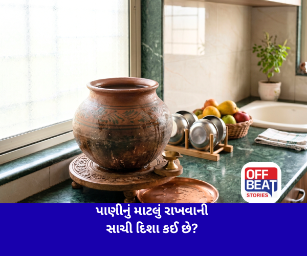 પાણીનું માટલું રાખવાની સાચી દિશા કઈ છે?