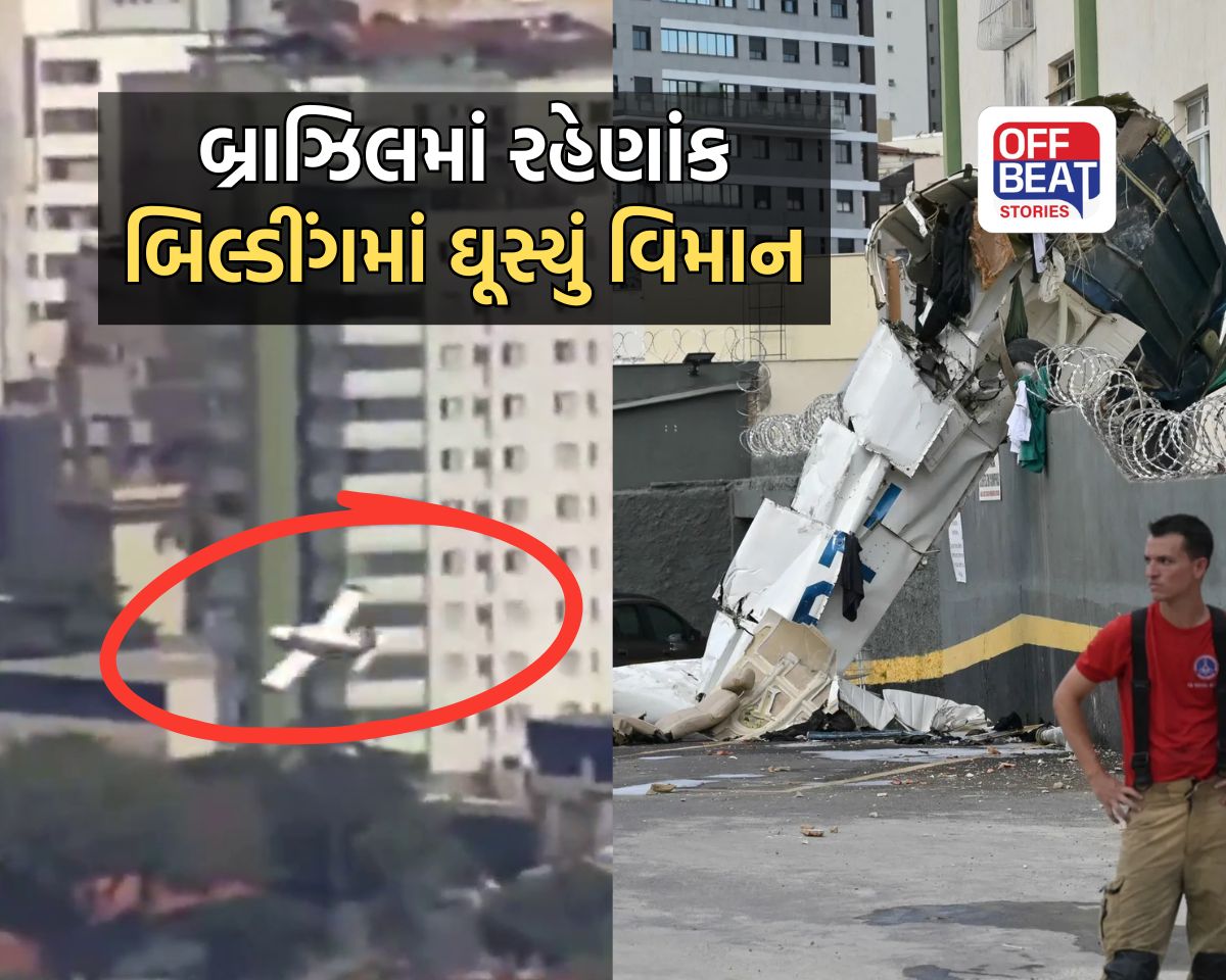 હવામાંથી સીધું બિલ્ડીંગમાં ઘૂસ્યું વિમાન