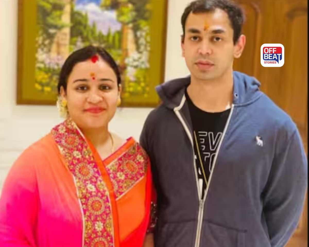 Prateek Yadav and Aparna Yadav sharing unique moment