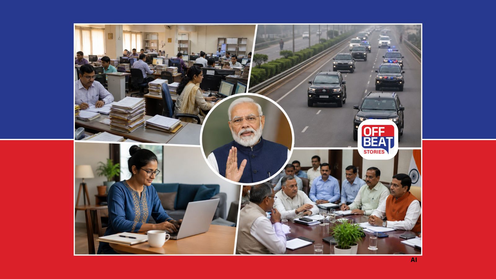 સરકારી કચેરીમાં વર્ક ફ્રોમ હોમ..., VVIP કાફલામાં ઘટાડો...