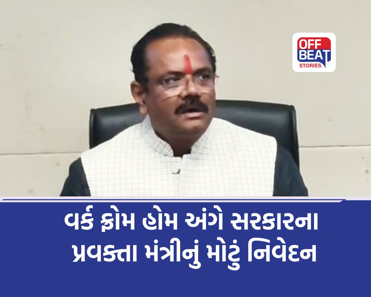 વર્ક ફ્રોમ હોમ અંગે સરકારના પ્રવક્તા મંત્રીનું મોટું નિવેદન