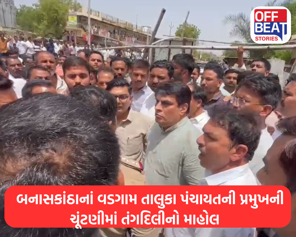 રાજકિય પક્ષોના સમર્થકો ઉમટી પડ્યા તેની છબી