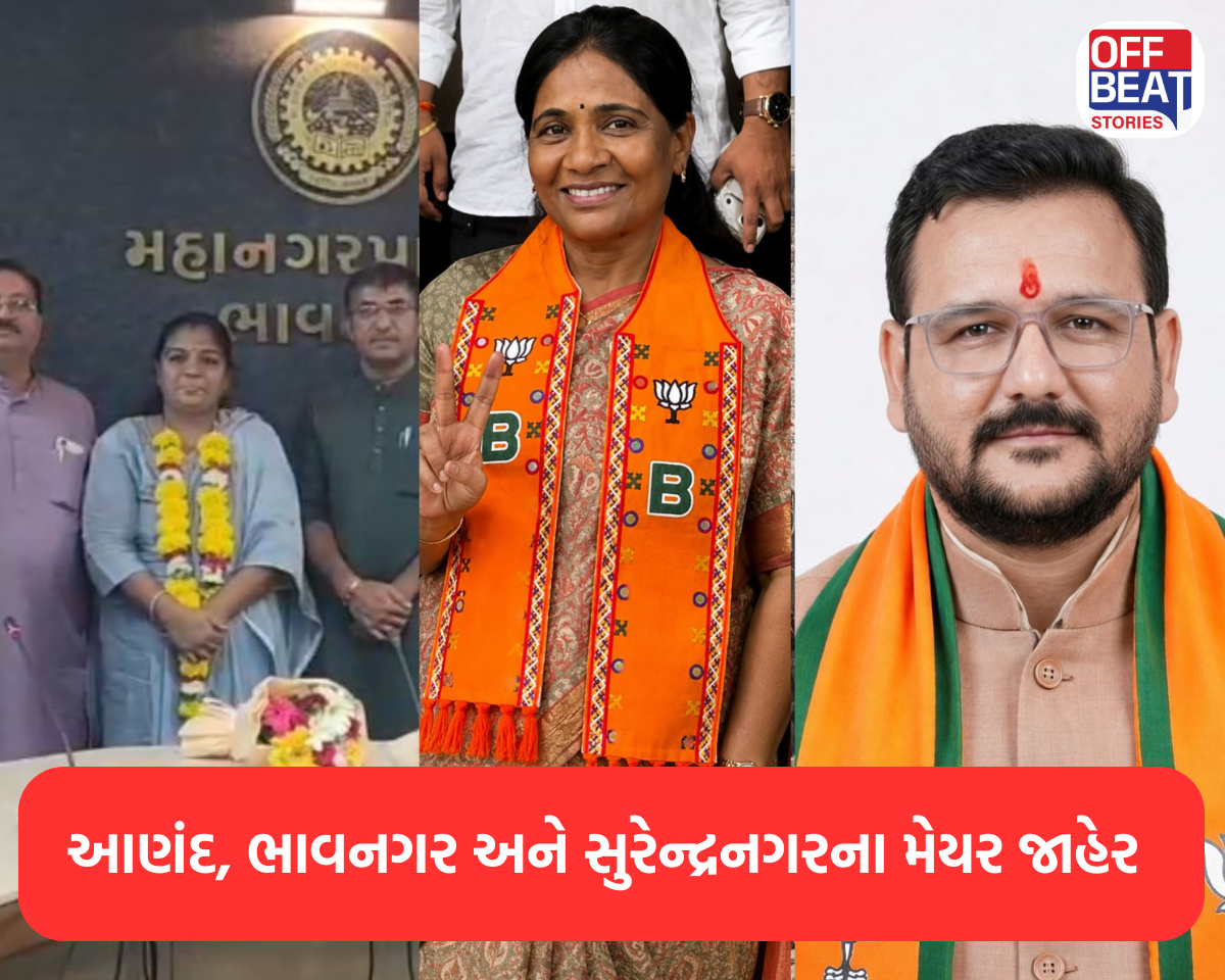 આણંદ, ભાવનગર અને સુરેન્દ્રનગરના મેયર જાહેર