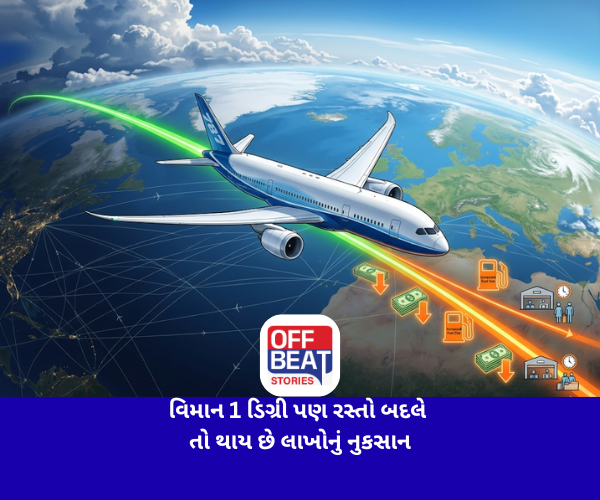 વિમાન 1 ડિગ્રી પણ રસ્તો બદલે તો થાય છે લાખોનું નુકસાન