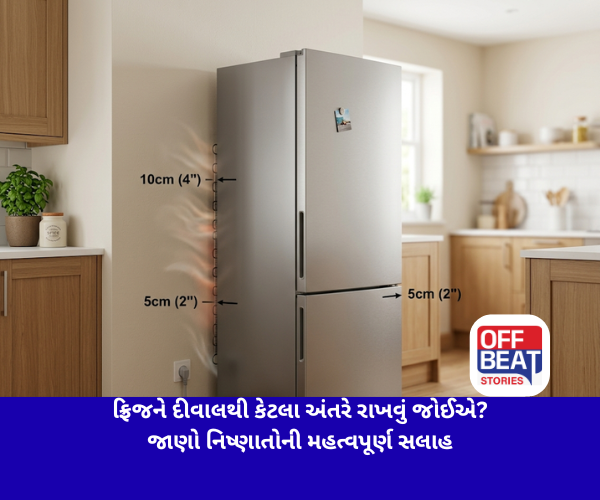 ફ્રિજને દીવાલથી કેટલા અંતરે રાખવું જોઈએ?