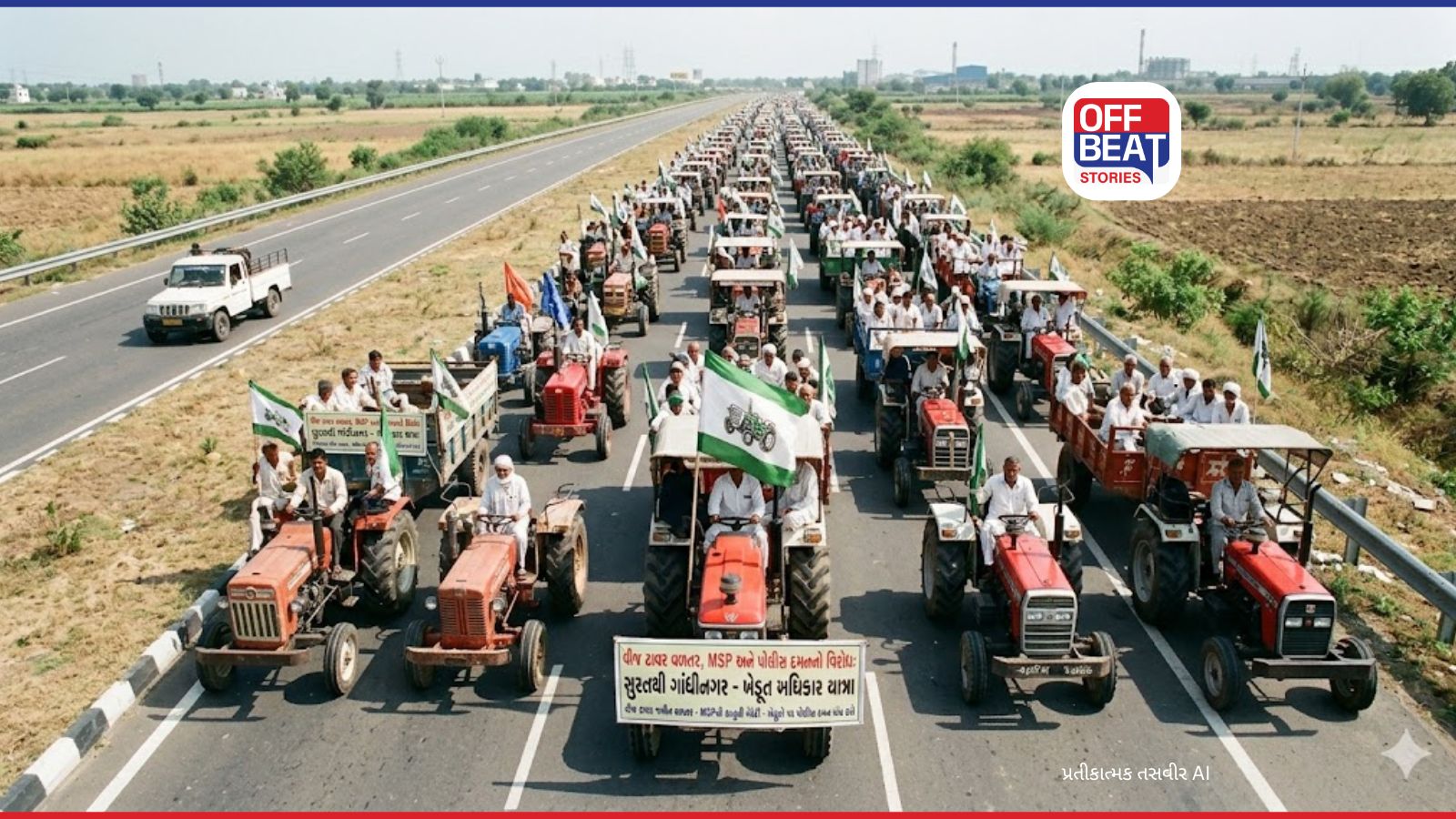 વીજ ટાવર વળતર, MSP અને પોલીસ દમનના મુદ્દે ખેડૂતોનો રોષ