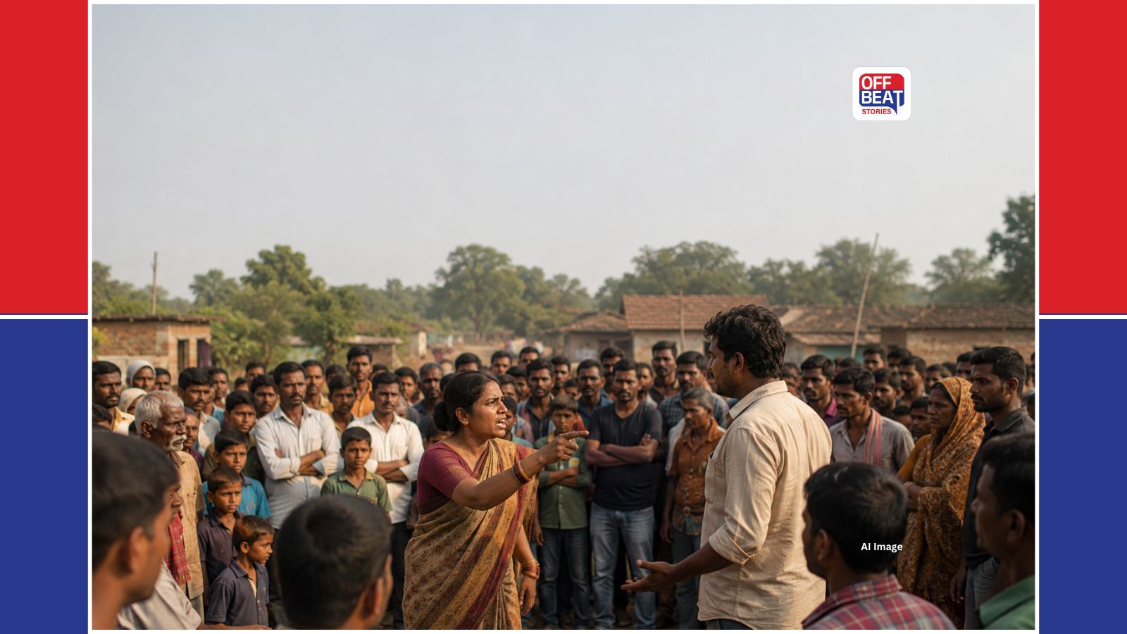 બેવફા પતિ સામે પત્નીનો અનોખો વિરોધ