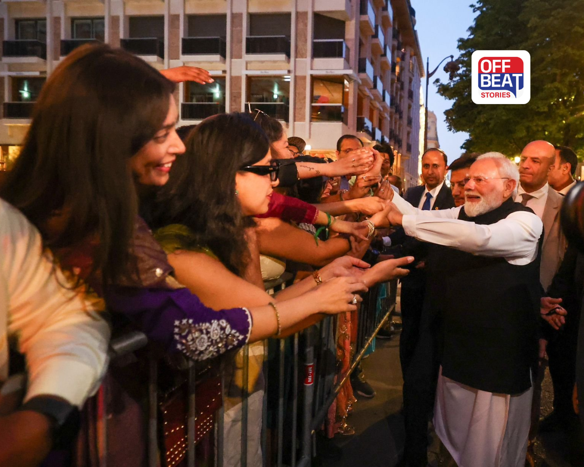 G7 સમિટ બાદ પેરિસ પહોંચતા કરાયું ભવ્ય સ્વાગત