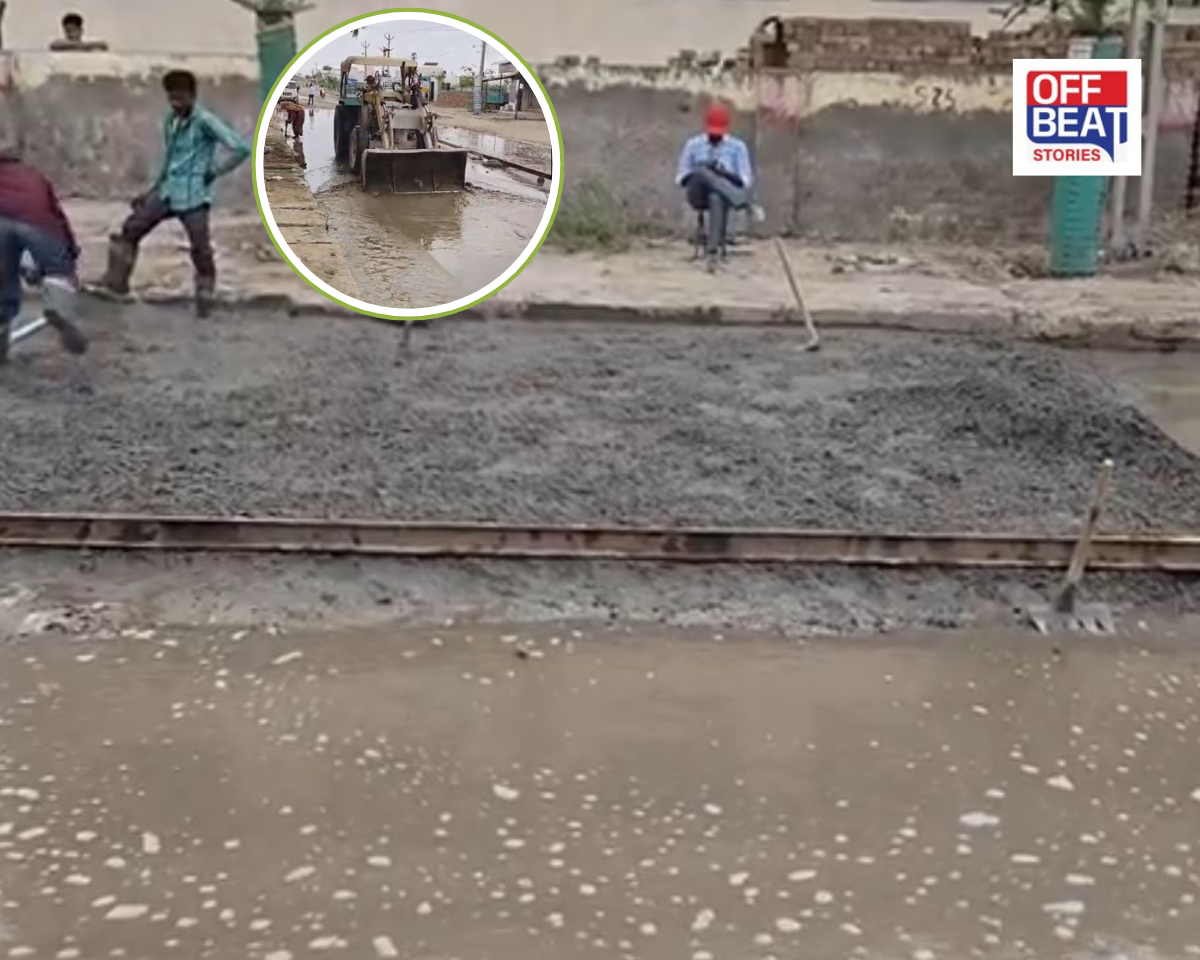 પાટણના રાધનપુરમાં પાણી પર રસ્તો!