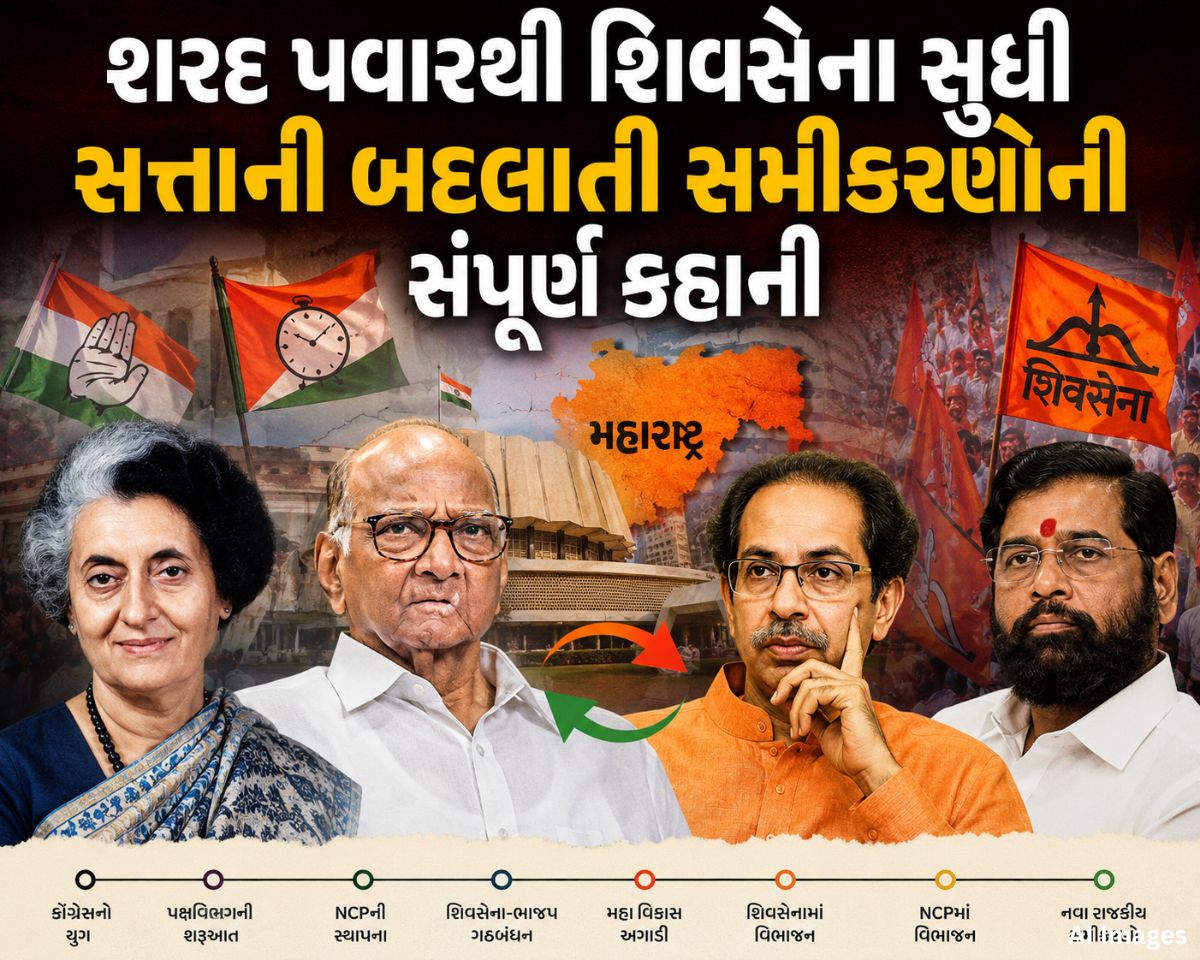 જ્યારે શરદ પવારે ઇન્દિરા ગાંધી સામે કરી હતી બગાવત...