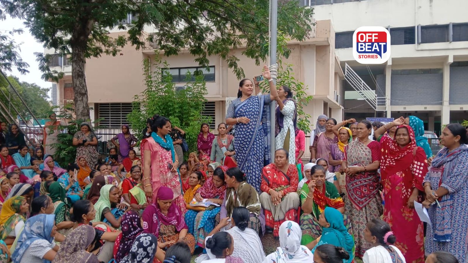 પાલનપુરમાં આશા વર્કરોનો ઉગ્ર વિરોધ