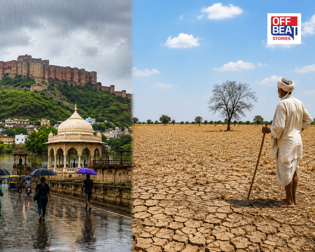 રાજસ્થાનમાં મેઘરાજાની મહેર, મહારાષ્ટ્રમાં વરસાદનો અભાવ