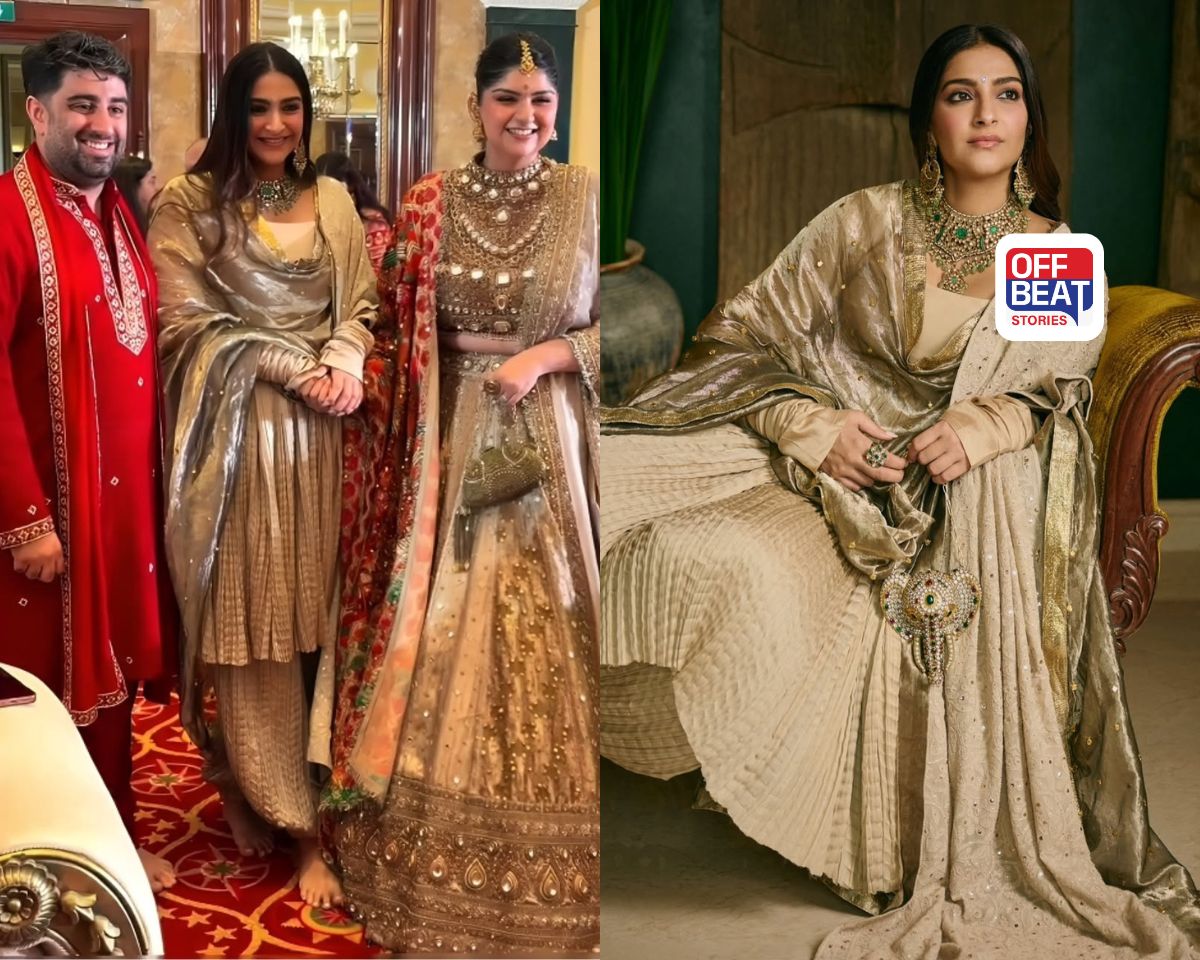 Sonam Kapoor's royal look goes viral at Anshula's wedding