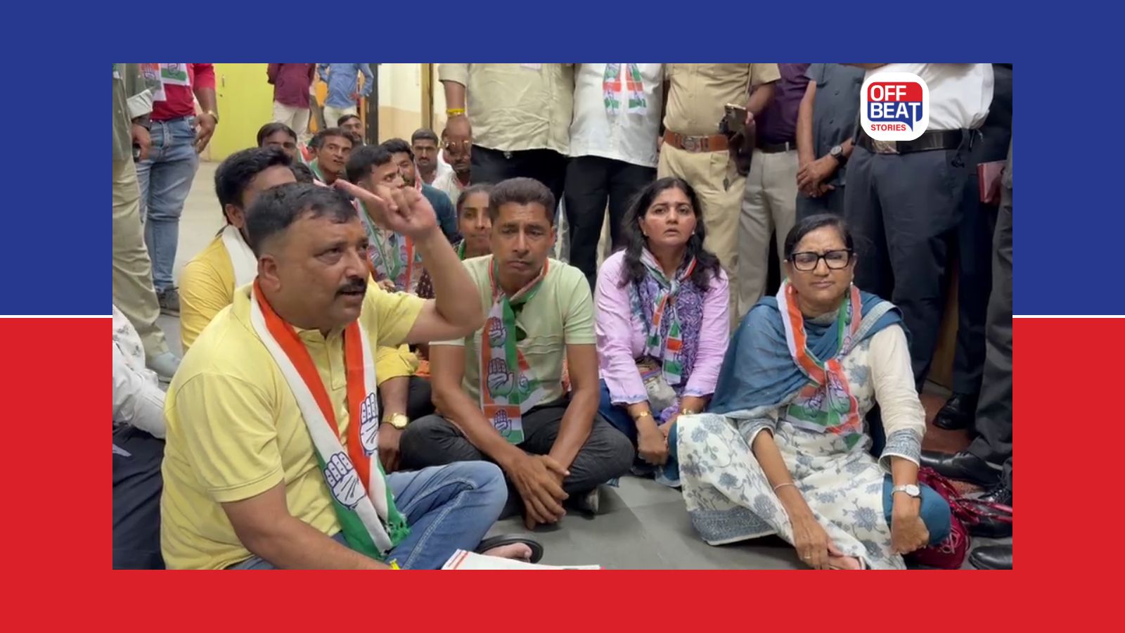 જામનગર મનપાની સ્ટેન્ડિંગ કમિટી બેઠક બહાર કોંગ્રેસનો વિરોધ
