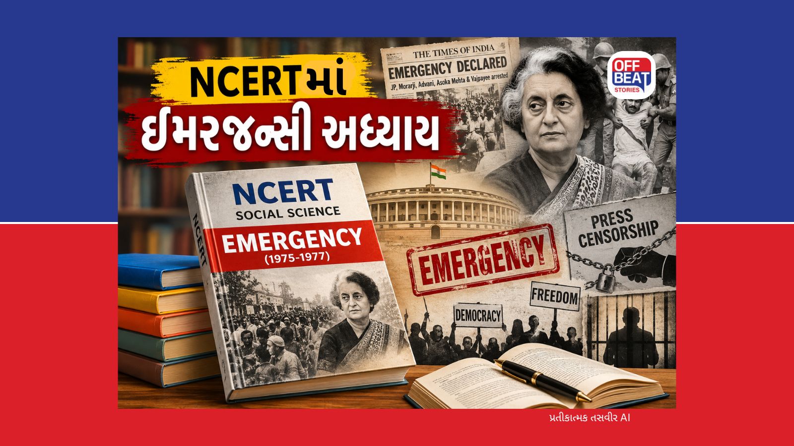 NCERTના ઇમરજન્સી અધ્યાય પર કોંગ્રેસનો વિરોધ