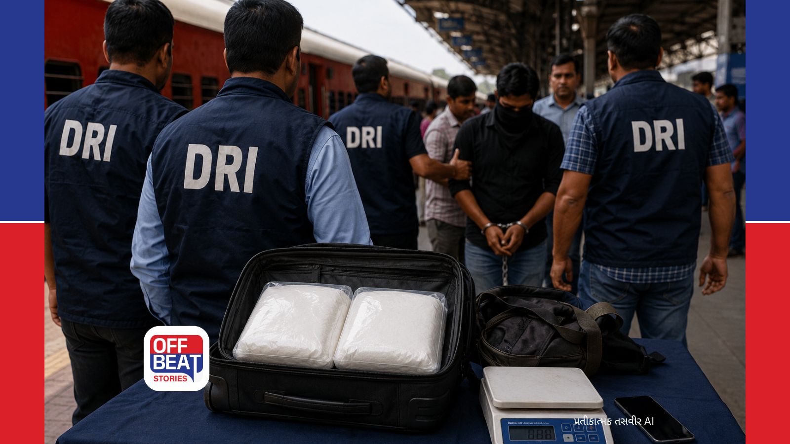 સુરત રેલવે સ્ટેશન પર DRIનો મોટો પ્રહાર