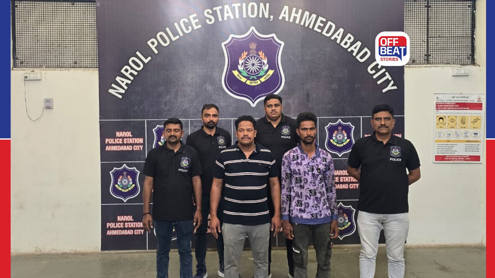 અમદાવાદના નારોલમાં નકલી પોલીસનો ભાંડાફોડ