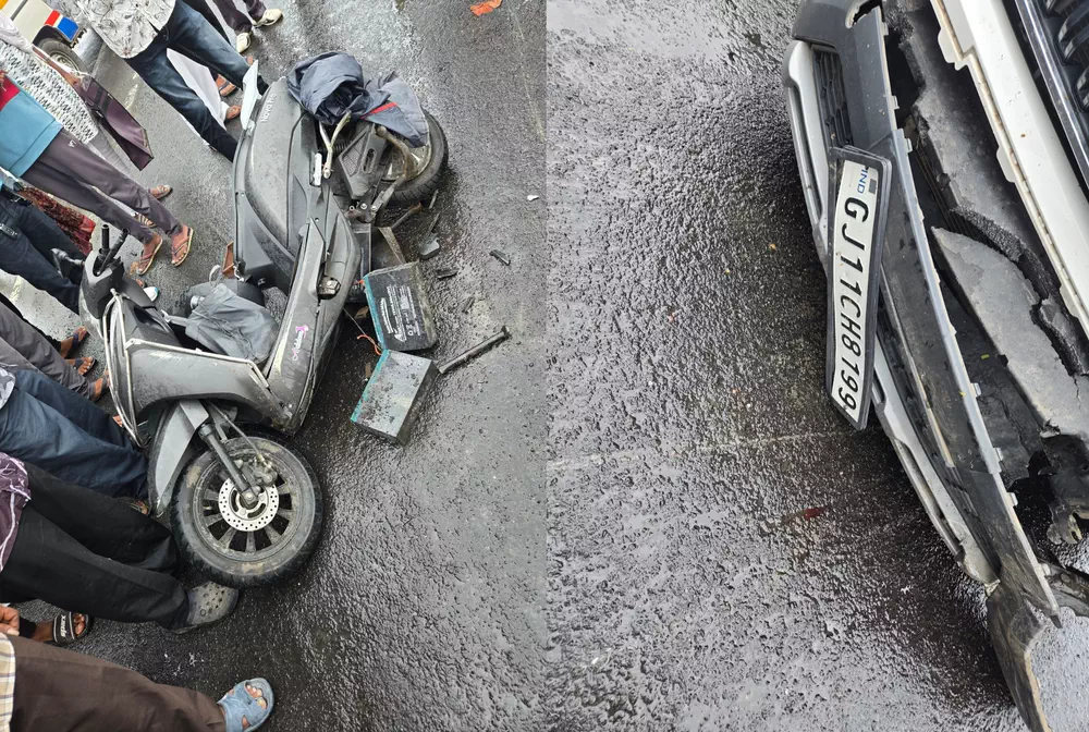 પોરબંદરના નવીબંદર નજીક ગોઝારો અકસ્માત