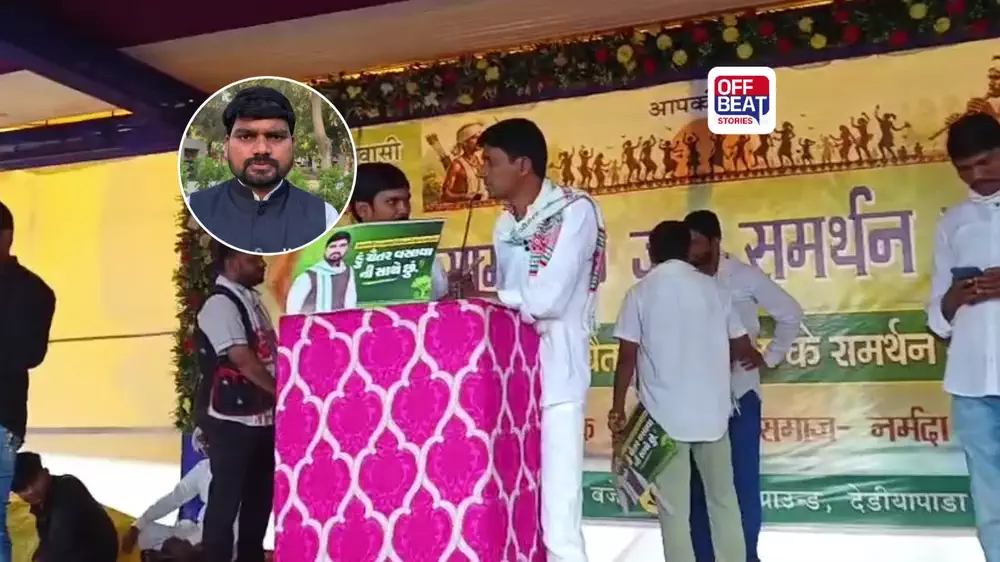 ચૈતર વસાવાને છોડાવવા ધોધમાર વરસાદ વચ્ચે આદિવાસીઓ ઉમટ્યાં