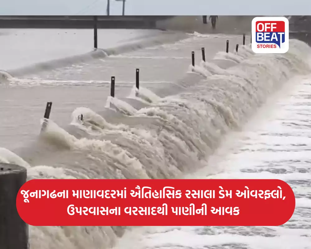 જૂનાગઢનો ઐતિહાસિક રસાલા ડેમ ઓવરફ્લો