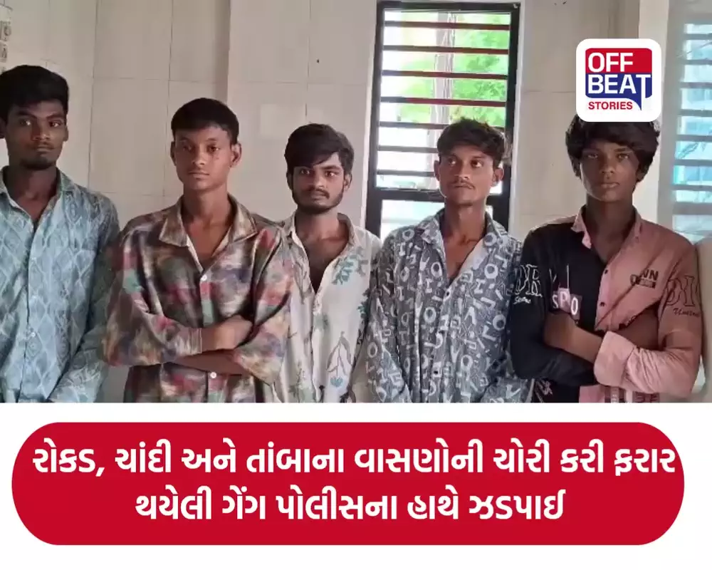 કંસારા બજારમાં રોકડ અને ચાંદીના વાસણોની ચોરીનો ભેદ ઉકેલાયો