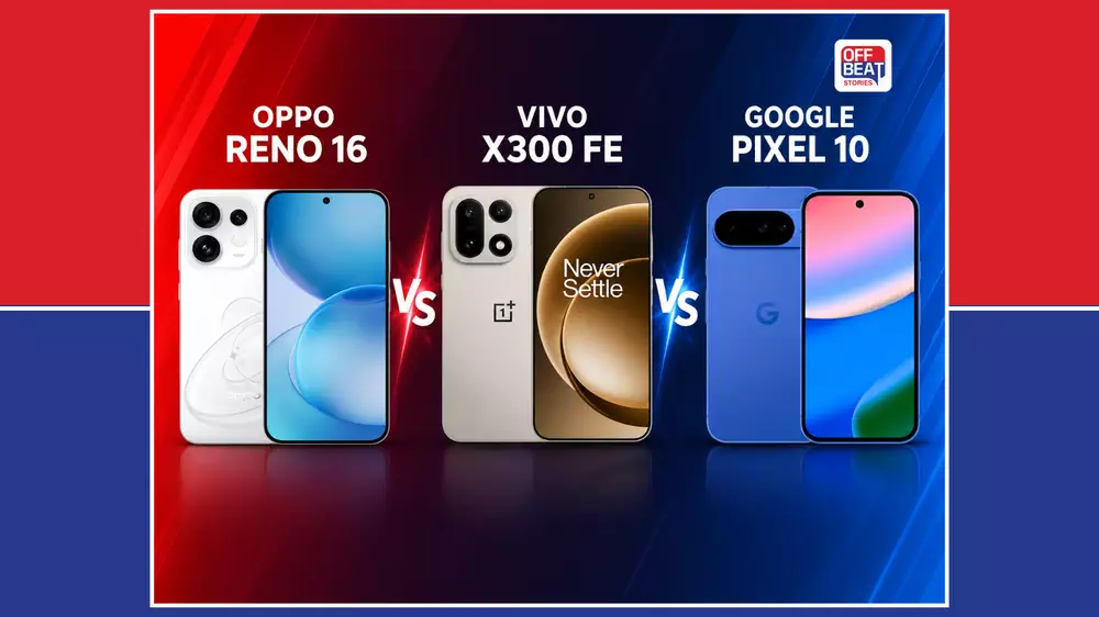 Oppo Reno 16 vs Google Pixel 10 vs Vivo X300 FE