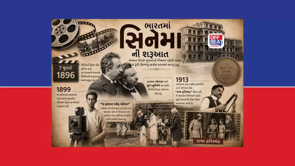 7 જુલાઈ, 1896માં એક પ્રયોગથી થયો ભારતીય સિનેમાનો જન્મ