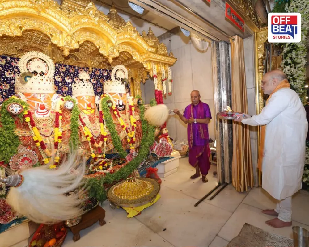 અમિત શાહે પરિવાર સાથે કરી જગન્નાથની મંગળા આરતી