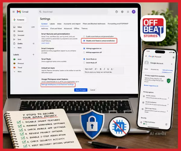 Gmailમાં તમારો ઈમેલ Google AI વાંચી રહ્યું છે?