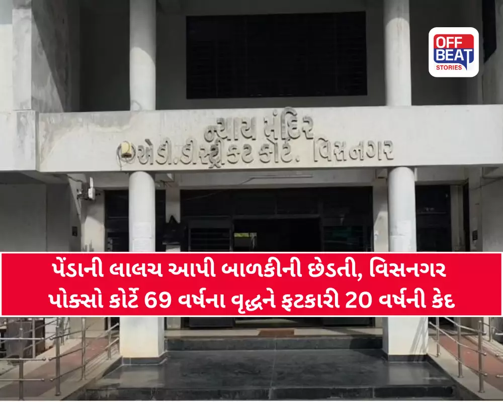 5 વર્ષની બાળકીની છેડતી કરનાર 69 વર્ષના વૃદ્ધને 20 વર્ષની સખત કેદ