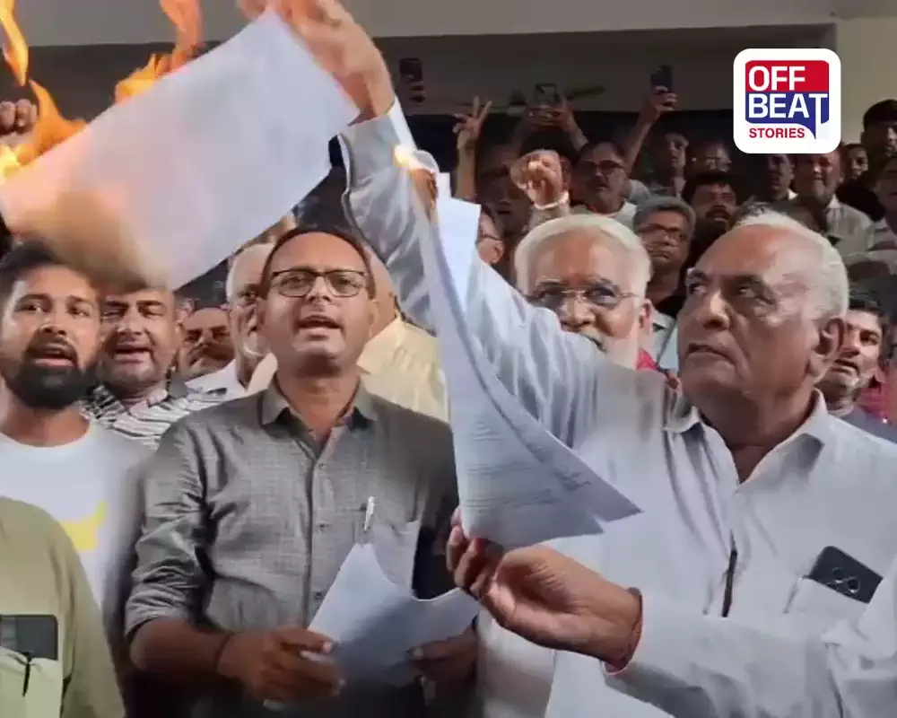 'વળતર નહીં તો ટાવર નહીં'; સુરતમાં ખેડૂતોનો સરકાર સામે મોરચો