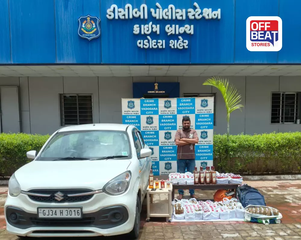 મધ્યપ્રદેશથી વડોદરા લવાતો વિદેશી દારૂ ઝડપાયો