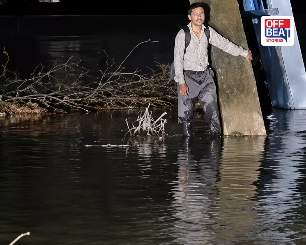 ભરૂચમાં મોતના મુખમાંથી બચ્યો બાઈક ચાલક
