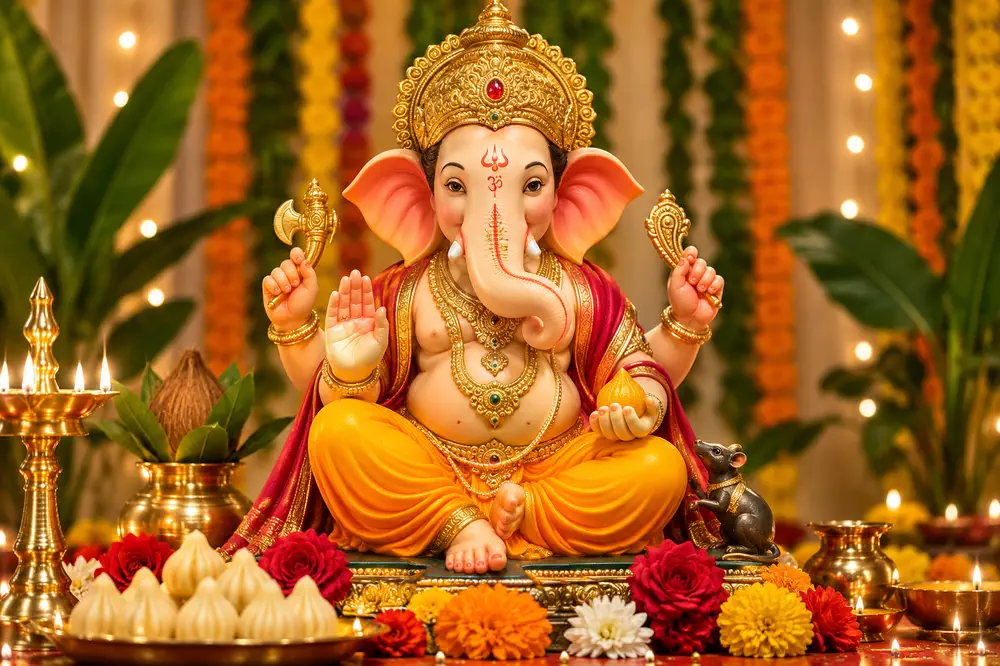 Ganesh Chaturthi 2026 | ગણેશ ચતુર્થી પર પ્રિયજનોને મોકલો આ શુભેચ્છા સંદેશ,  જાણો સ્થાપનાનું શુભ મુહૂર્ત | Offbeat Stories