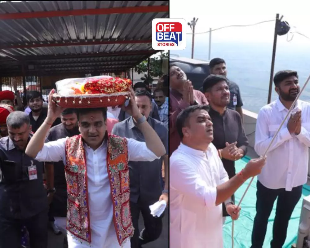 નવરાત્રીમાં ચોટીલા પહોંચ્યા નાયબ મુખ્યમંત્રી હર્ષ સંઘવી: મા ચામુંડાના દર્શન કરી કર્યું ધ્વજારોહણ
