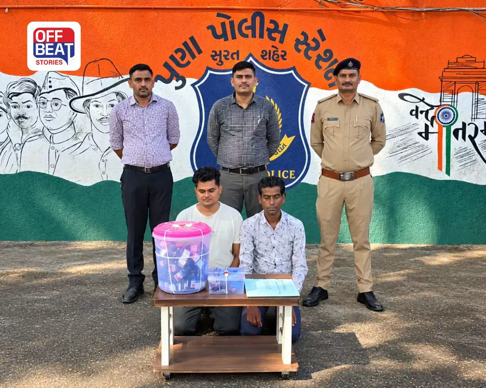 સુરતમાં નશાયુક્ત કોડીન સીરપનો વેપાર ઝડપાયો?: 58 બોટલ સાથે બે રત્નકલાકારની ધરપકડ
