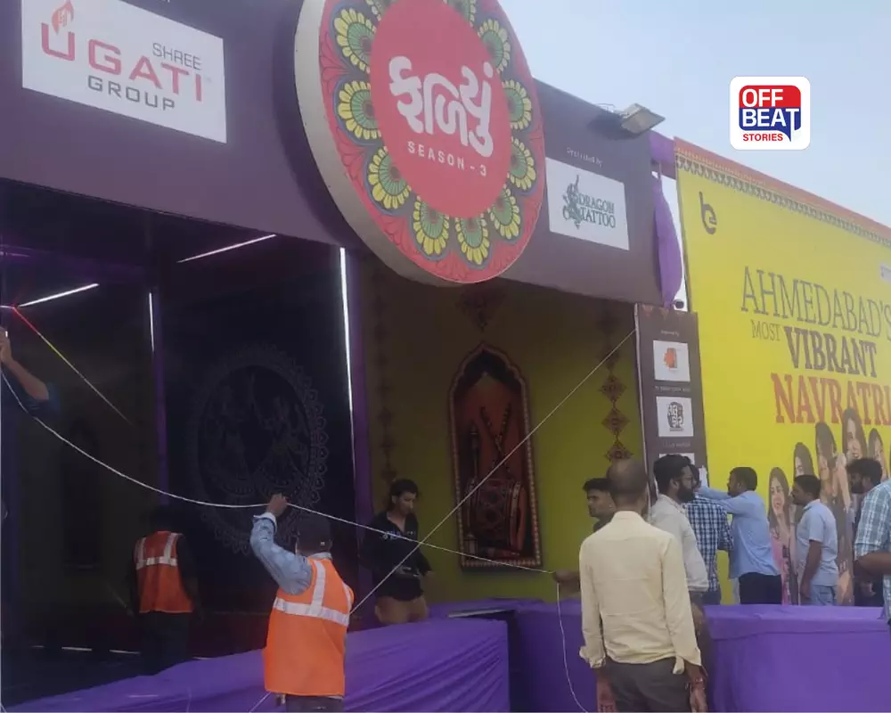 અમદાવાદના જગતપુરમાં ગરબા આયોજનનો પ્લોટ સીલ: 39 લાખ બાકી રહેતાં AMCની મોટી કાર્યવાહી