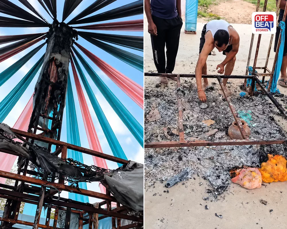 નવરાત્રિમાં સાબરકાંઠામાં બની ચોંકાવનારી ઘટના: માતાજીની માંડવડી સળગાવી દેવાતાં ગામમાં આક્રોશ