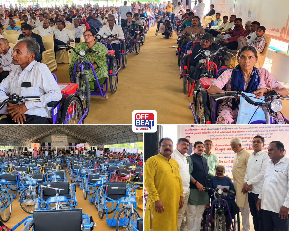 કેક કાપીને નહીં સેવાકાર્યથી ઉજવાયો અમિત શાહનો જન્મદિવસ: મહેસાણામાં 800થી વધુ દિવ્યાંગોને રૂ. 1.44 કરોડની સહાય